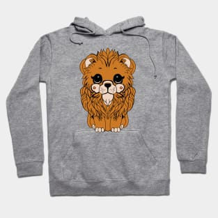 Cute lion chibi style Hoodie